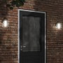Apliques de exterior 2 unidades acero inoxidable negro