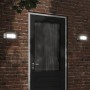 Apliques de exterior 2 unidades acero inoxidable plateado