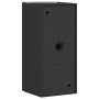 Lámparas de pared de exterior 2 uds aluminio fundido negro