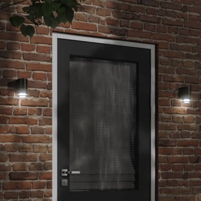 Lámpara de pared de exterior aluminio fundido negro