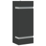 Aplique de exterior de acero inoxidable negro