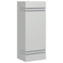 Aplique de exterior de acero inoxidable plateado
