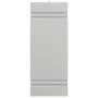 Aplique de exterior de acero inoxidable plateado