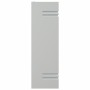 Aplique de exterior de acero inoxidable plateado