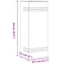 Aplique de exterior de acero inoxidable plateado
