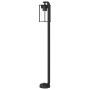 Lámparas de suelo exterior 3 uds acero inoxidable negro 100 cm