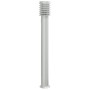 Lámparas de suelo exterior con enchufe 3 uds acero inox 110 cm