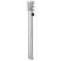 Lámparas de suelo exterior con enchufe 3 uds acero inox 110 cm