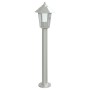 Lámpara de suelo de exterior acero inoxidable plateado 80 cm