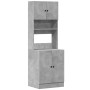 Mueble de cocina madera ingeniería gris hormigón 60x50x180 cm