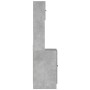 Mueble de cocina madera ingeniería gris hormigón 60x50x180 cm