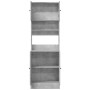 Mueble de cocina madera ingeniería gris hormigón 60x50x180 cm