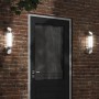 Aplique de exterior de acero inoxidable plateado