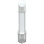 Aplique de exterior de acero inoxidable plateado