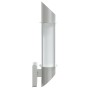 Aplique de exterior de acero inoxidable plateado