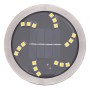 Luces solares suelo jardín con picos tierra blanco cálido 4 uds
