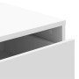 Cajonera de esquina madera de ingeniería blanca 80x41x58 cm