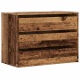 Cajonera de esquina madera de ingeniería envejecida 80x41x58 cm