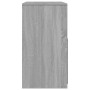 Tocador con taburete gris Sonoma 60x40x113,5 cm