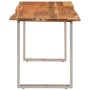 Mesa de comedor de madera maciza de acacia 140x70x76 cm