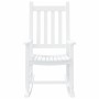 Mecedora para niños madera maciza de álamo blanca