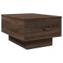 Mesa de centro madera de ingeniería marrón roble 60x45x31 cm