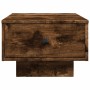 Mesa de centro madera de ingeniería roble ahumado 60x45x31 cm