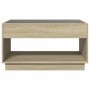 Mesa de centro con Infinity LED roble Sonoma 90x50x50 cm
