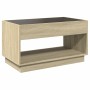 Mesa de centro con Infinity LED roble Sonoma 90x50x50 cm
