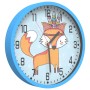 Reloj de pared poliestireno y cristal azul Ø25,5 cm