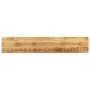 Tablero de mesa rectangular madera mango rugosa 140x20x2,5 cm