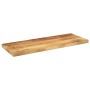 Tablero mesa rectangular madera maciza mango rugosa 80x30x2,5cm