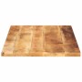 Tablero de mesa rectangular madera maciza mango 100x70x2,5 cm