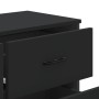 Cómoda madera de ingeniería negro 91x35,5x74,5 cm
