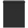 Caja de almacenaje madera de ingeniería negro 30x35x35 cm