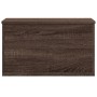 Caja de almacenaje madera ingeniería marrón roble 60x35x35 cm