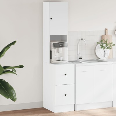 Mueble de cocina madera de ingeniería blanco 35x50x180 cm