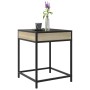 Mesa de centro con Infinity LED roble Sonoma 40x40x51 cm