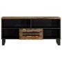 Mueble de TV madera maciza de acacia 100x34x46 cm