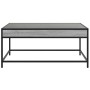 Mesa de centro con Infinity LED gris Sonoma 90x50x41 cm