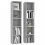 Estantería para CD 2 uds madera gris Sonoma 21x16x93,5 cm