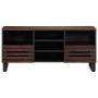 Mueble de TV madera maciza mango marrón 100x34x46 cm