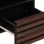Mueble de TV madera maciza mango marrón 100x34x46 cm