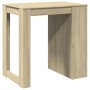 Mesa alta de bar madera ingeniería roble Sonoma 102x70x103,5 cm
