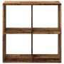 Librería divisor madera ingeniería envejecida 69,5x29x69,5 cm