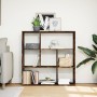 Librería divisora madera roble ahumado 102x29x103,5 cm