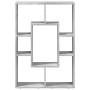 Estantería de madera de ingeniería gris hormigón 63x20x90 cm