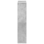 Estantería de madera de ingeniería gris hormigón 63x20x90 cm