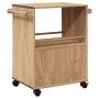Carrito de cocina OTTA madera maciza de pino 59x45x80 cm