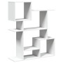 Librería divisora madera ingeniería blanca 92x29x112 cm